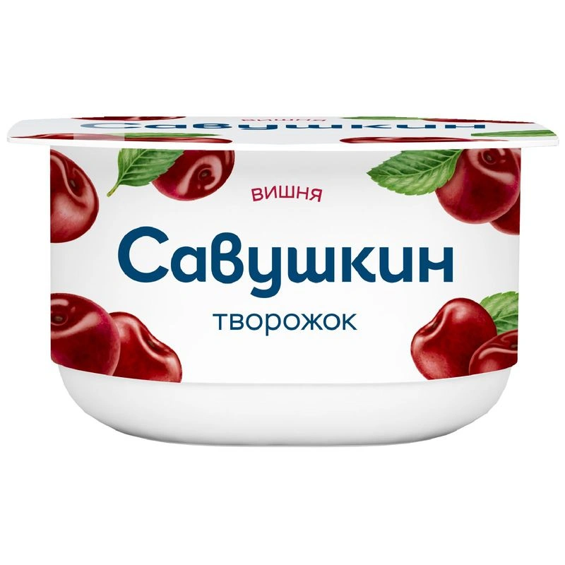 Паста творожная Савушкин вишня 3.5% 120г