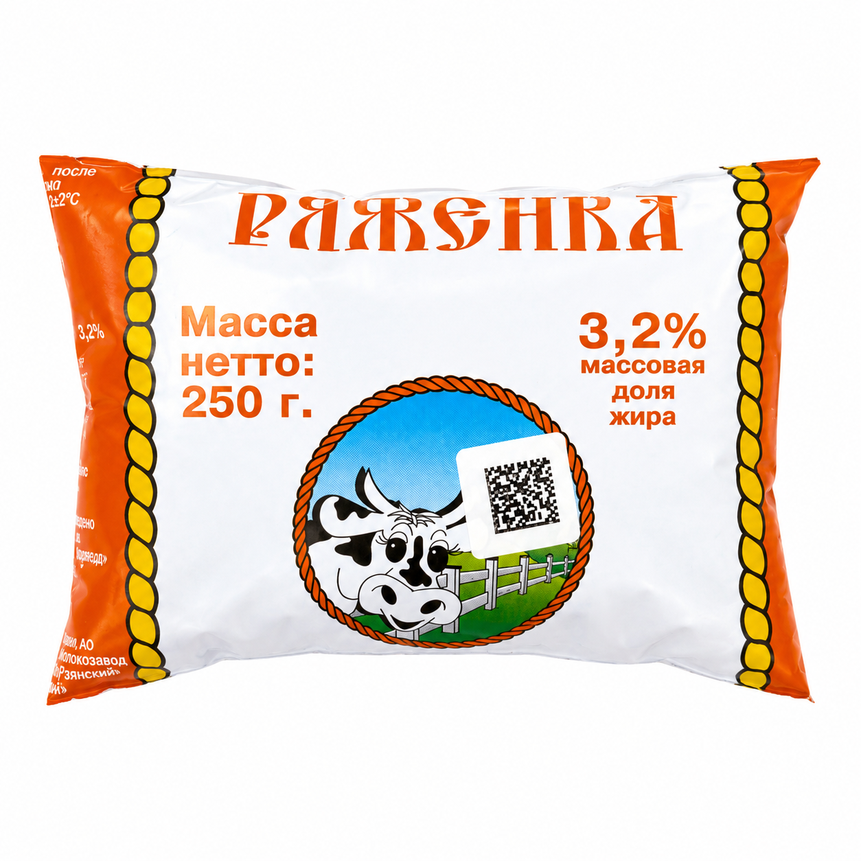 Ряженка 3,2 Городской молочный завод 3,2% 250мл
