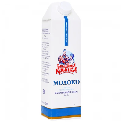 Молоко Бабушкина Крынка 2,5% 1л