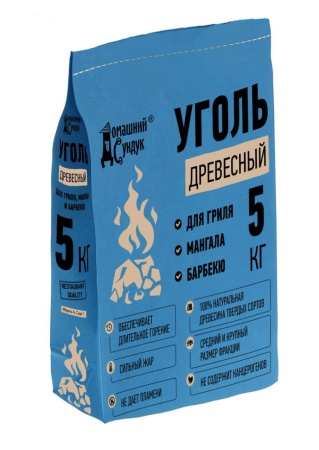 Уголь Древесный Домашний сундук 5кг 