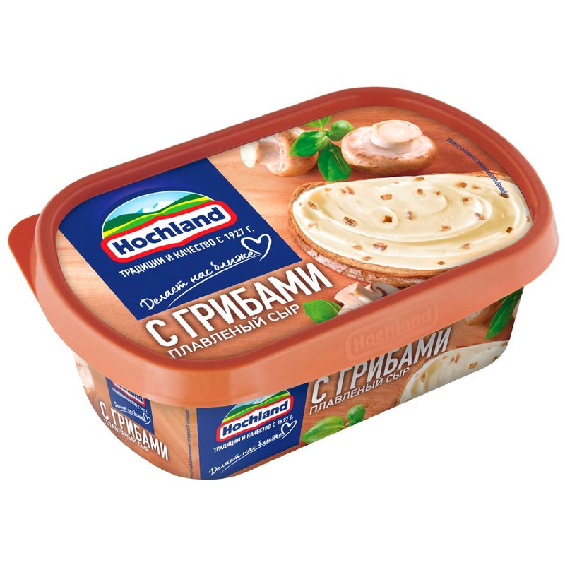Сыр плавленый Hochland с грибами 55% 200г