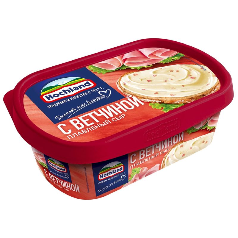 Сыр плавленый Hochland с ветчиной 55% 200г