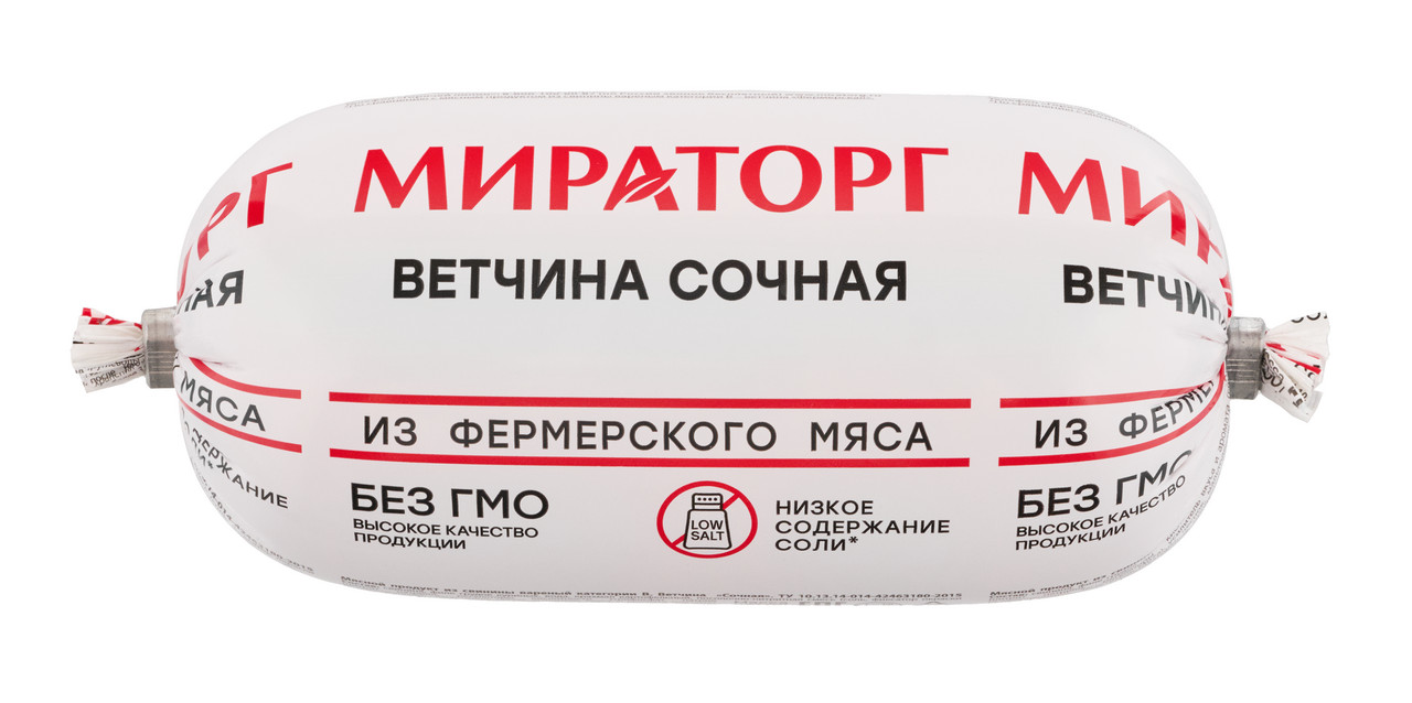 Ветчина Мираторг сочная 400г
