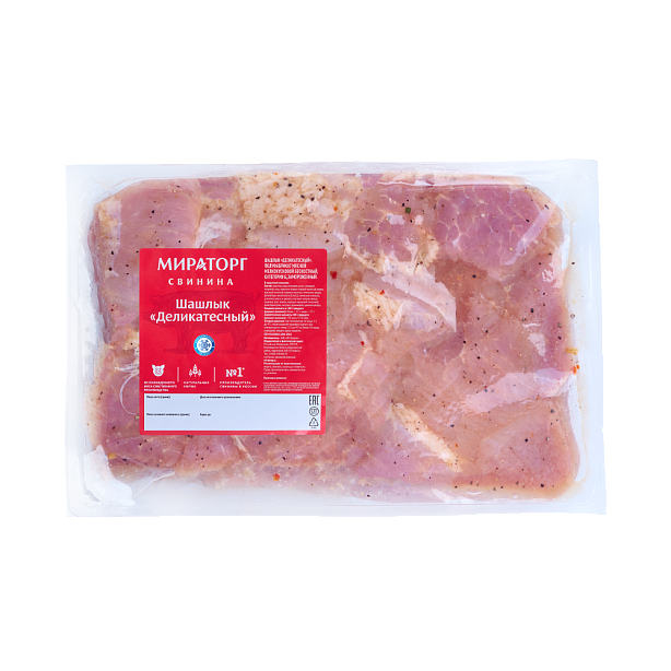 Шашлык свиной Мираторг Деликатесный в маринаде замороженный ~2 кг