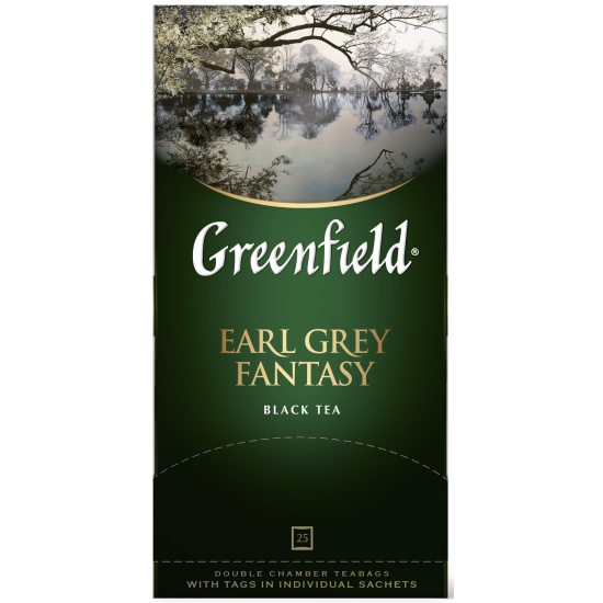 Чай GREENFIELD Earl Grey Fantasy черный ароматизированный 25пак