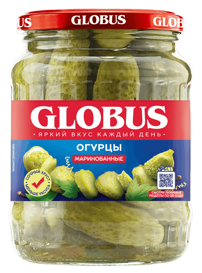 Огурцы Globus маринованные 720мл