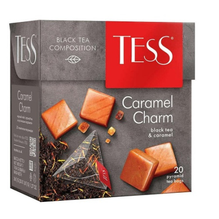 Чай черный TESS Caramel Charm пирамидки 20пак