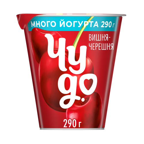 Йогурт Чудо Вишня, черешня 2% 290г