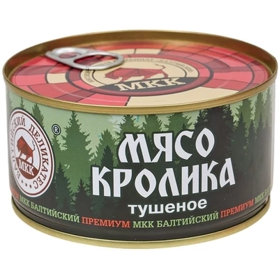 Мясо кролика тушеное Балтийский деликатес 325г