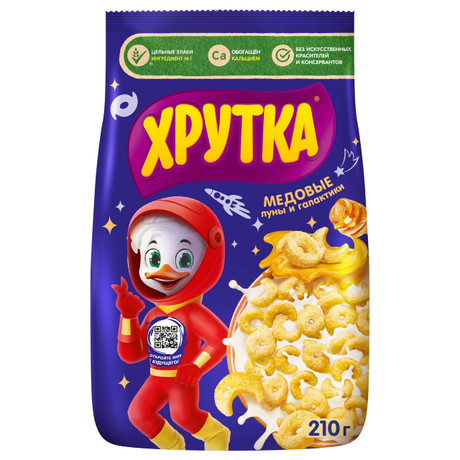 Готовый завтрак Хрутка Медовые луны и галактики 210г