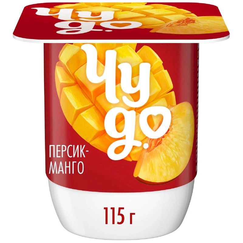 Йогуртер Чудо Персик-Манго 2.5% 115г