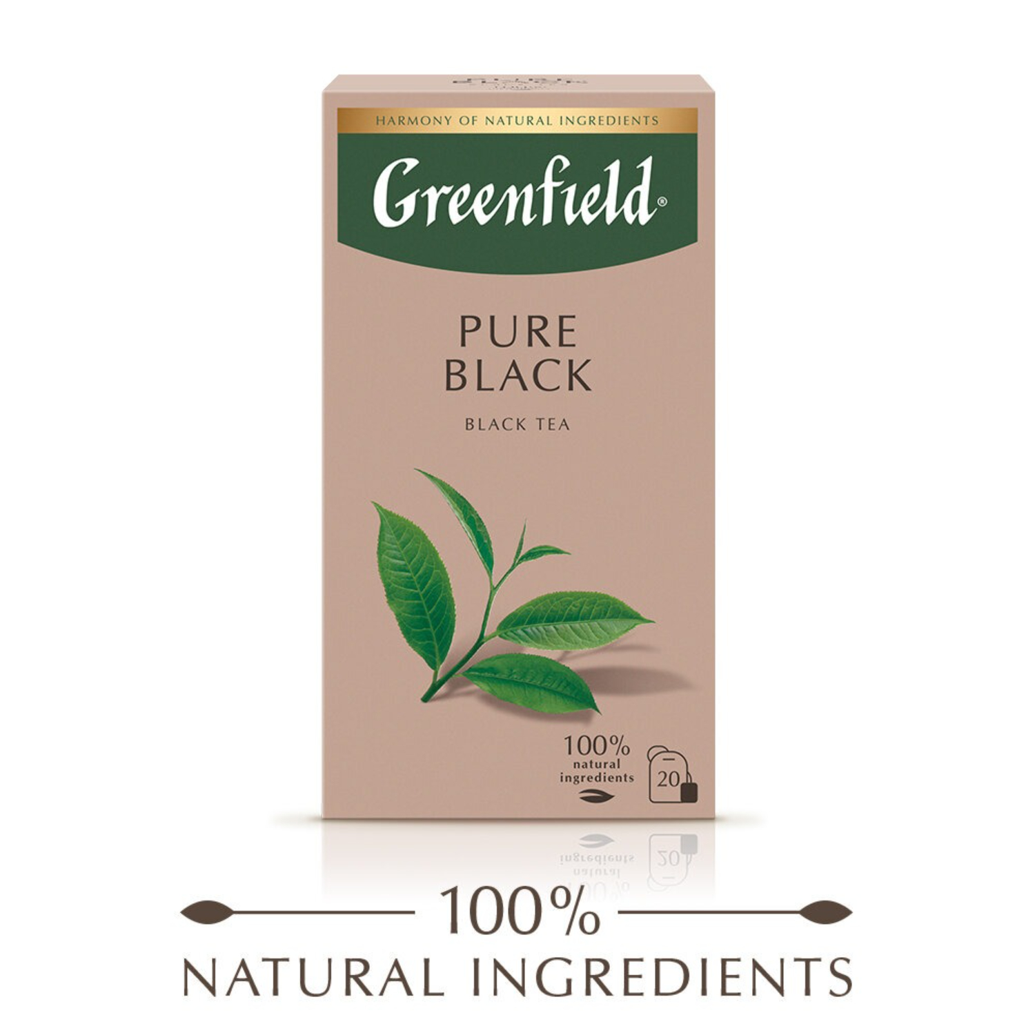 Чай чёрный Greenfield пакетированный Pure Black 20пак