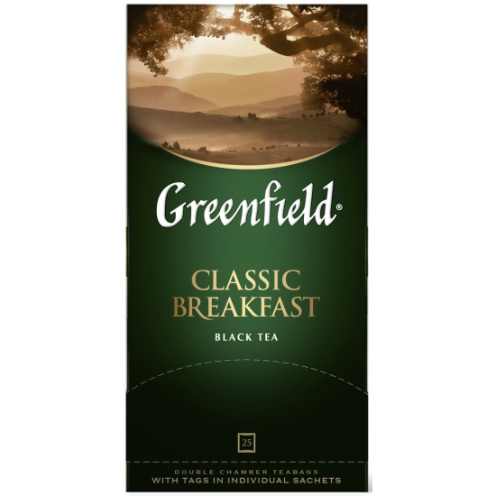 Чай GREENFIELD Classic Breakfast черный 25пак