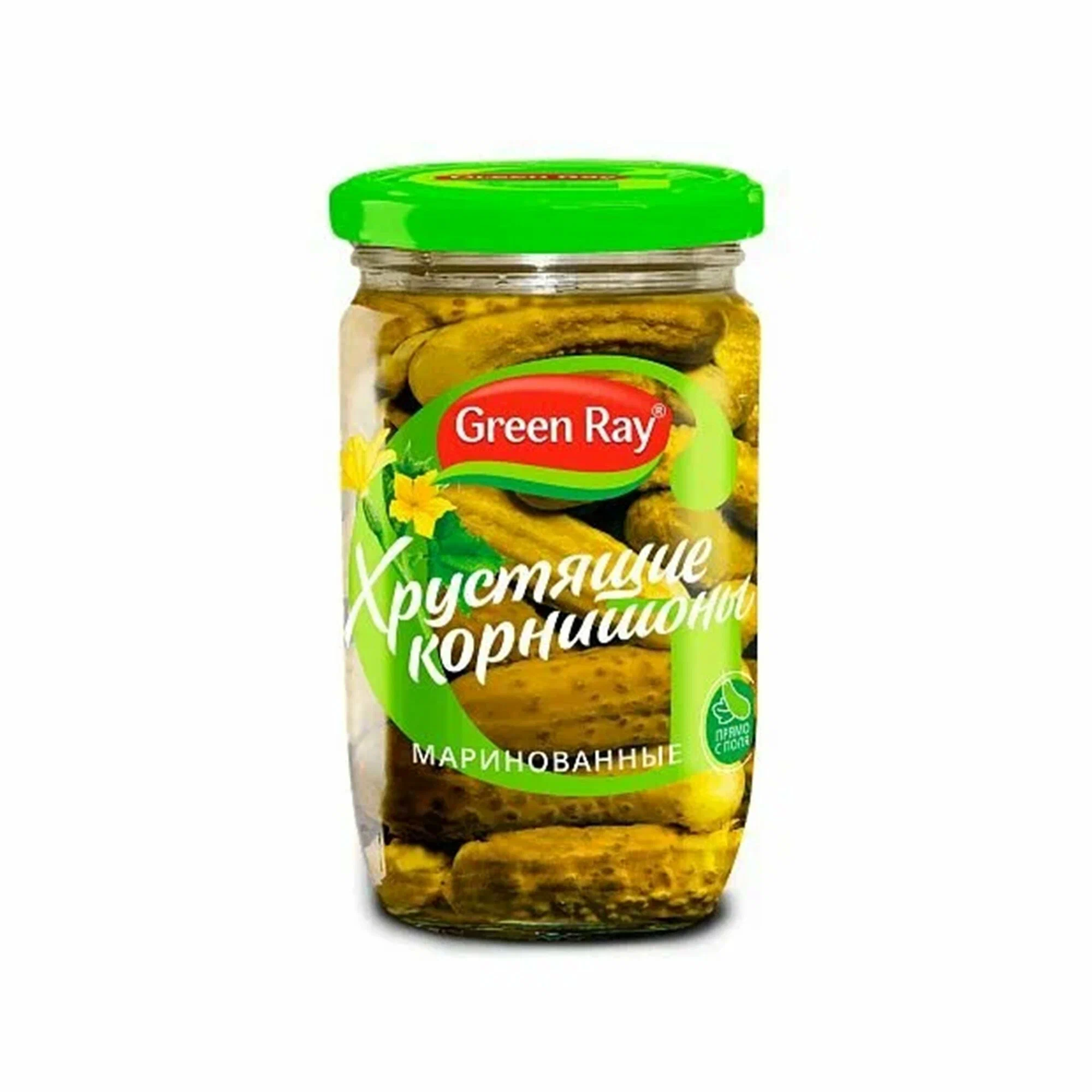 Огурцы Корнишоны маринованные Green Ray 720мл