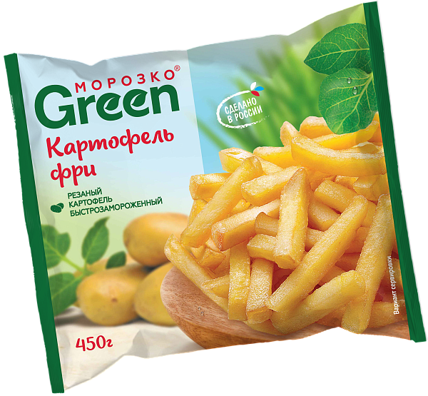 Картофель фри Морозко Green 450г