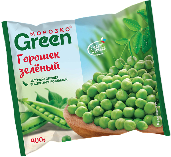 Горошек Морозко Green замороженный 400г