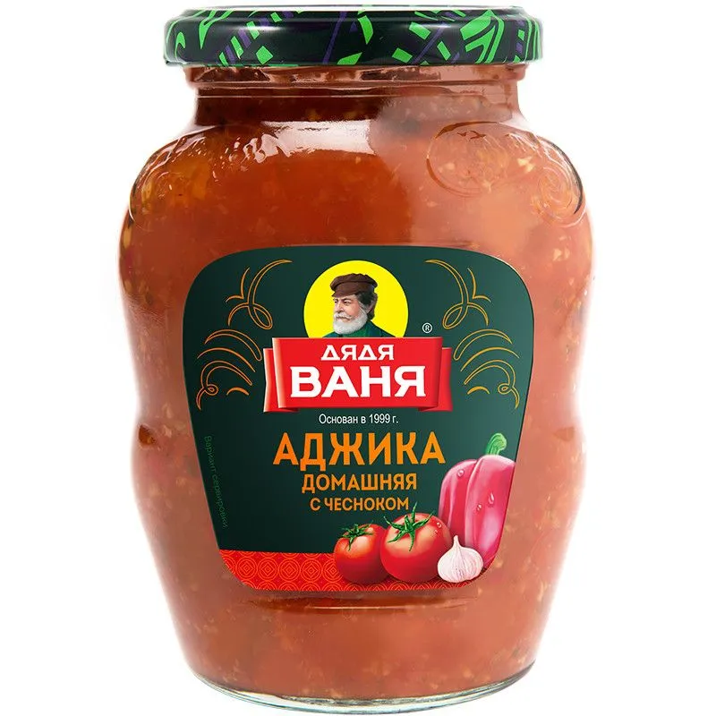 Аджика Дядя Ваня домашняя с чесноком 370г
