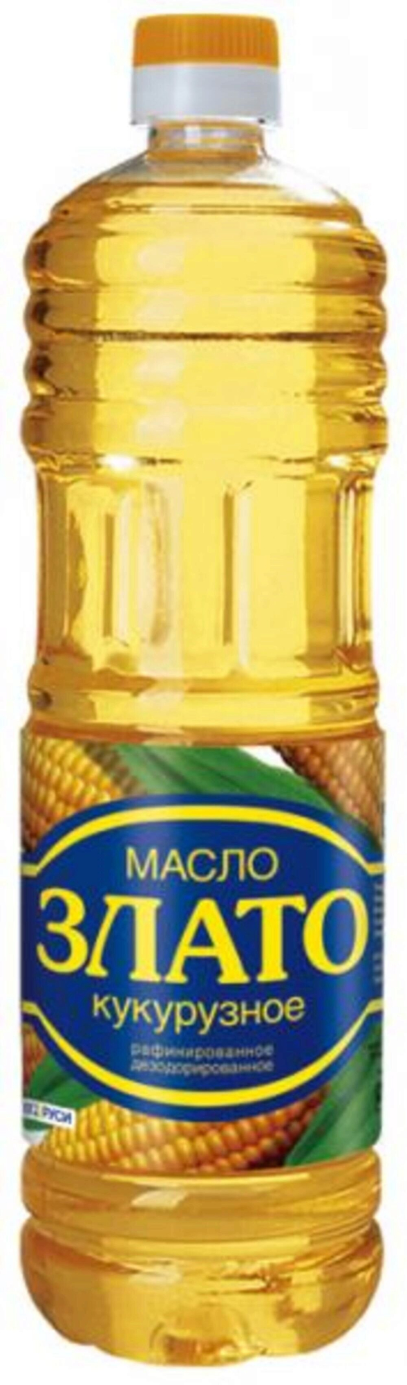 Масло Злато кукурузное рафинированное дезодорированное 1л