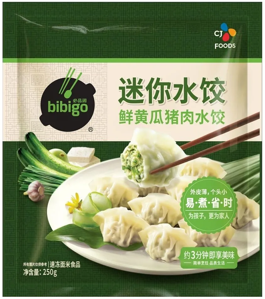Дамплинги мини Bibigo со свининой и огурцом 250г