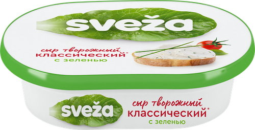 Сыр творожный SVEZA с зеленью 60% ванна 150г