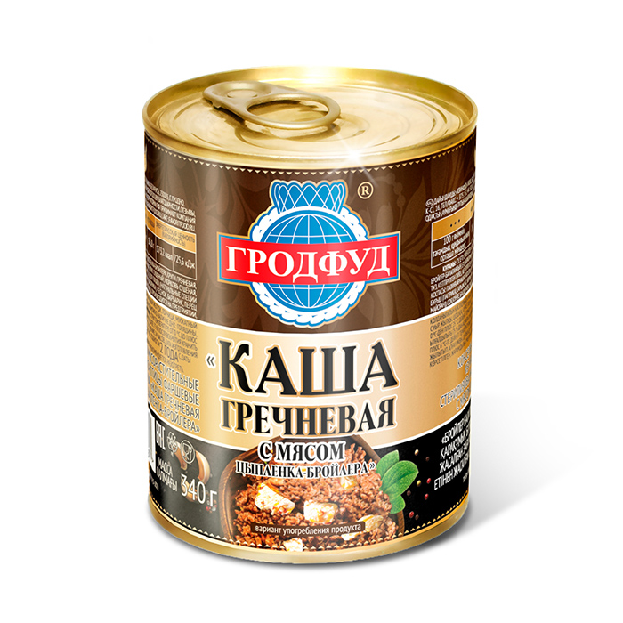Каша ГродФуд Гречневая с мясом птицы 340г