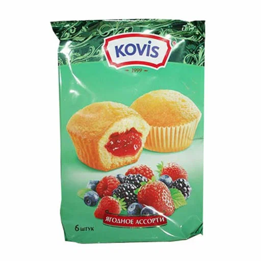 Мини-маффины Kovis ягодное ассорти 200г
