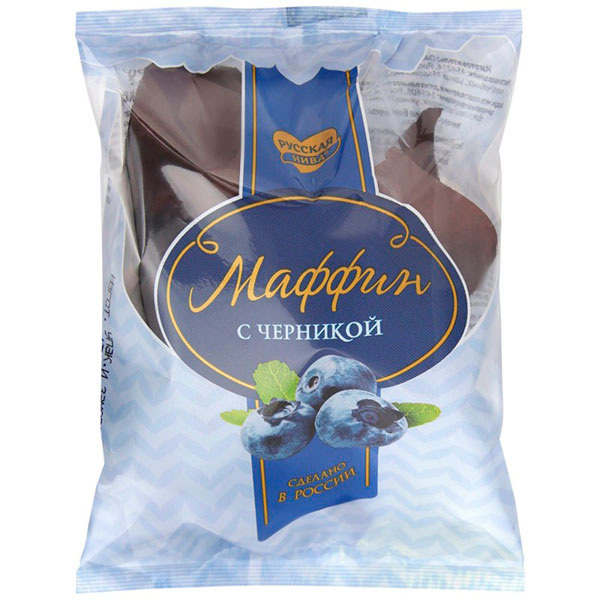 Маффин с черникой Русская Нива 90г