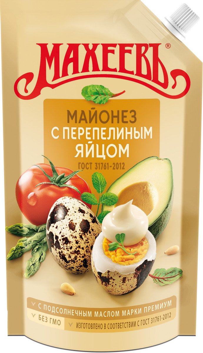 Майонез Махеевъ с перепелиным яйцом 67% 380г