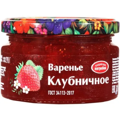 Варенье клубничное Валдайский погребок 290 г