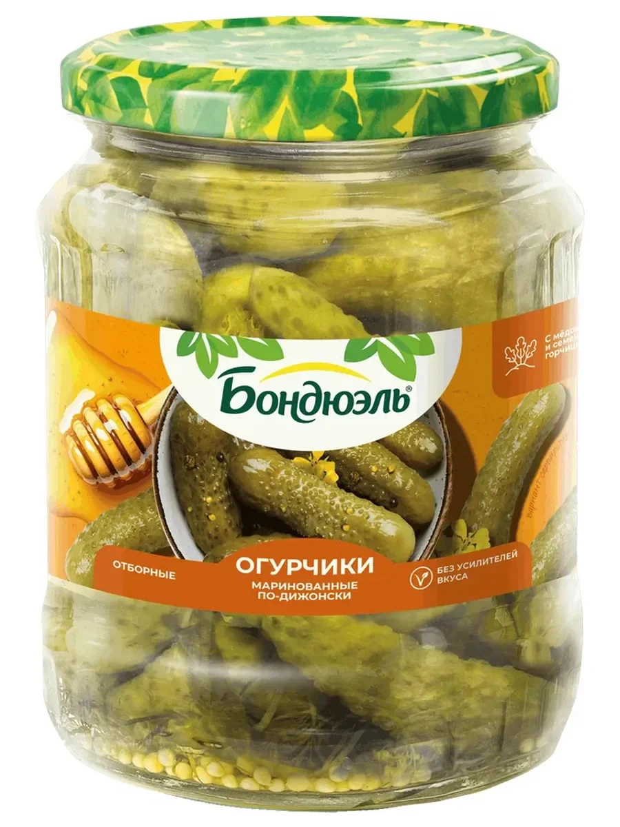 Огурцы маринованные Бондюэль по-дижонски 720мл