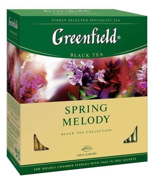 Чай чёрный Greenfield Spring Melody 100пак