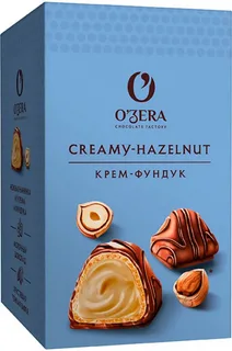 Конфеты Озера крем-фундук в молочном шоколаде 150г