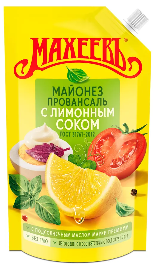 Майонез МАХЕЕВЪ Провансаль с лимонным соком 67% 380г