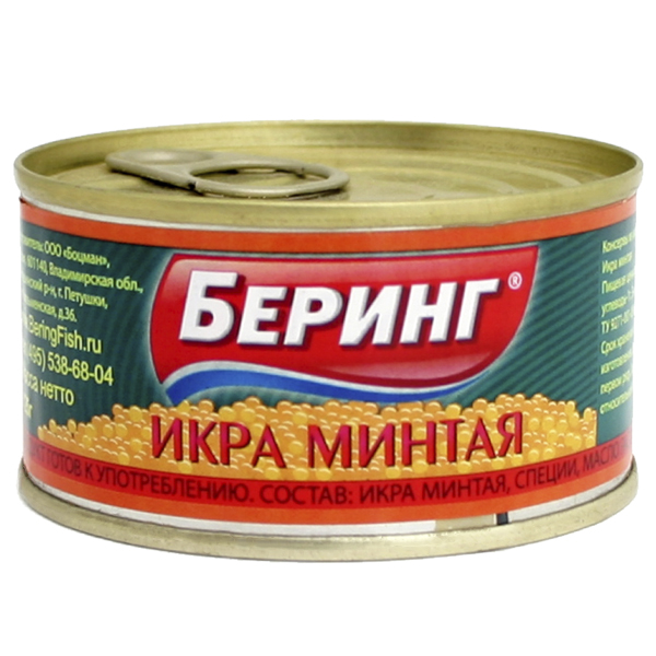 Икра минтая Беринг 125г