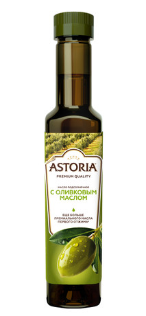 Масло подсолнечное Astoria с оливковым маслом 250мл