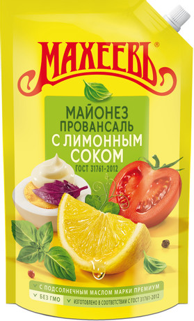 Майонез Махеевъ Провансаль с лимонным соком 50.5% 770г