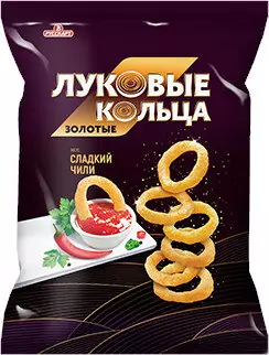Луковые кольца Золотые Русскарт Сладкий чили 90г