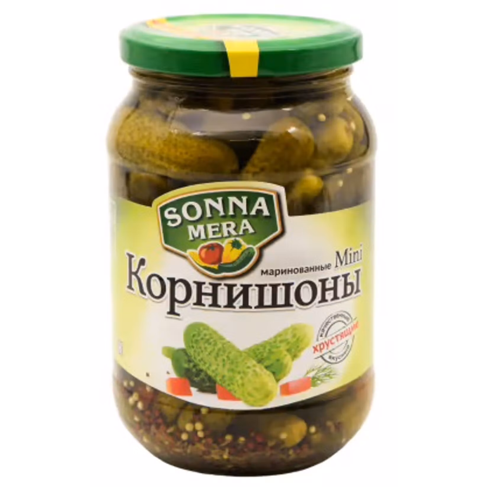 Корнишоны Sonna Mera маринованные мини 370г