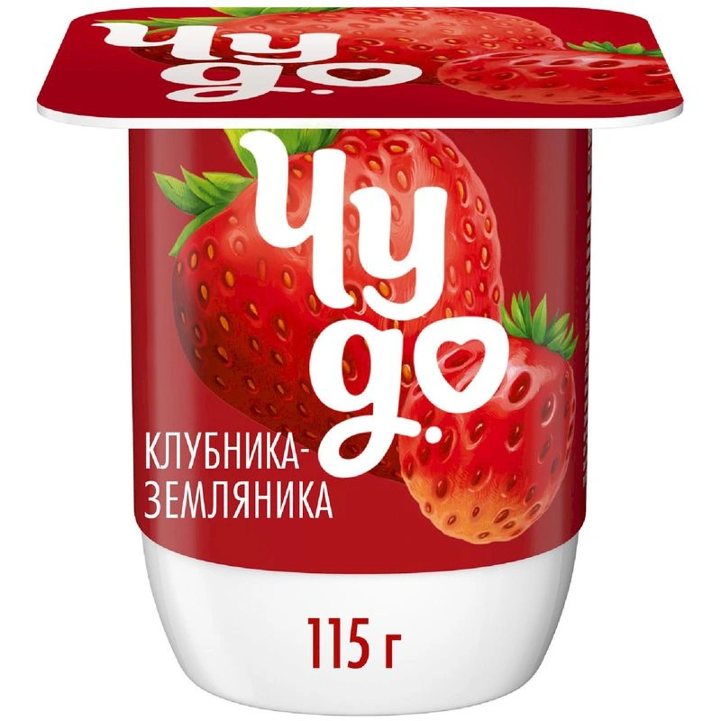 Йогуртер Чудо Клубника-Земляника 2.5% 115г