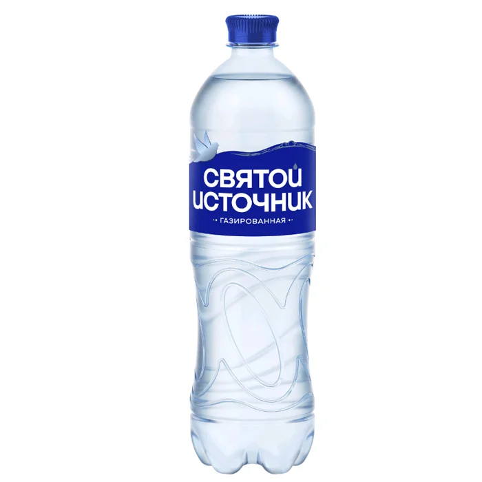 Вода питьевая Святой Источник газированная 1л