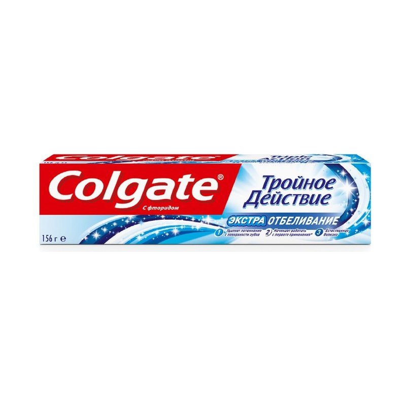 Зубная паста Colgate Тройное действие Экстра отбеливание 100мл