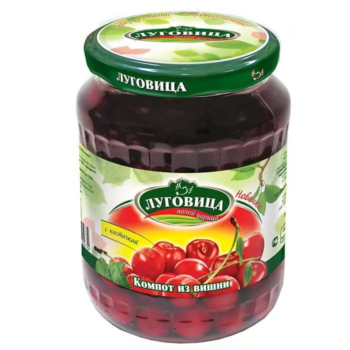 Компот вишня Луговица 720мл