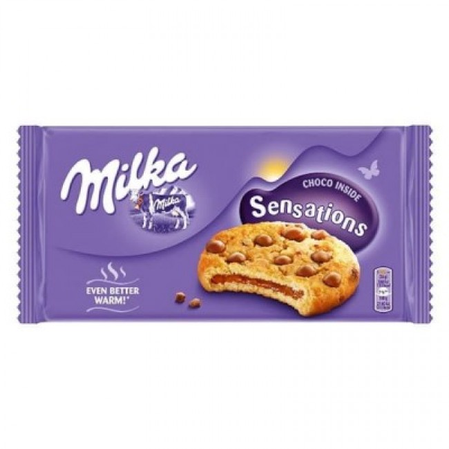 Печенье Milka Sensations оригинальное с мягким шоколадом внутри 156 г