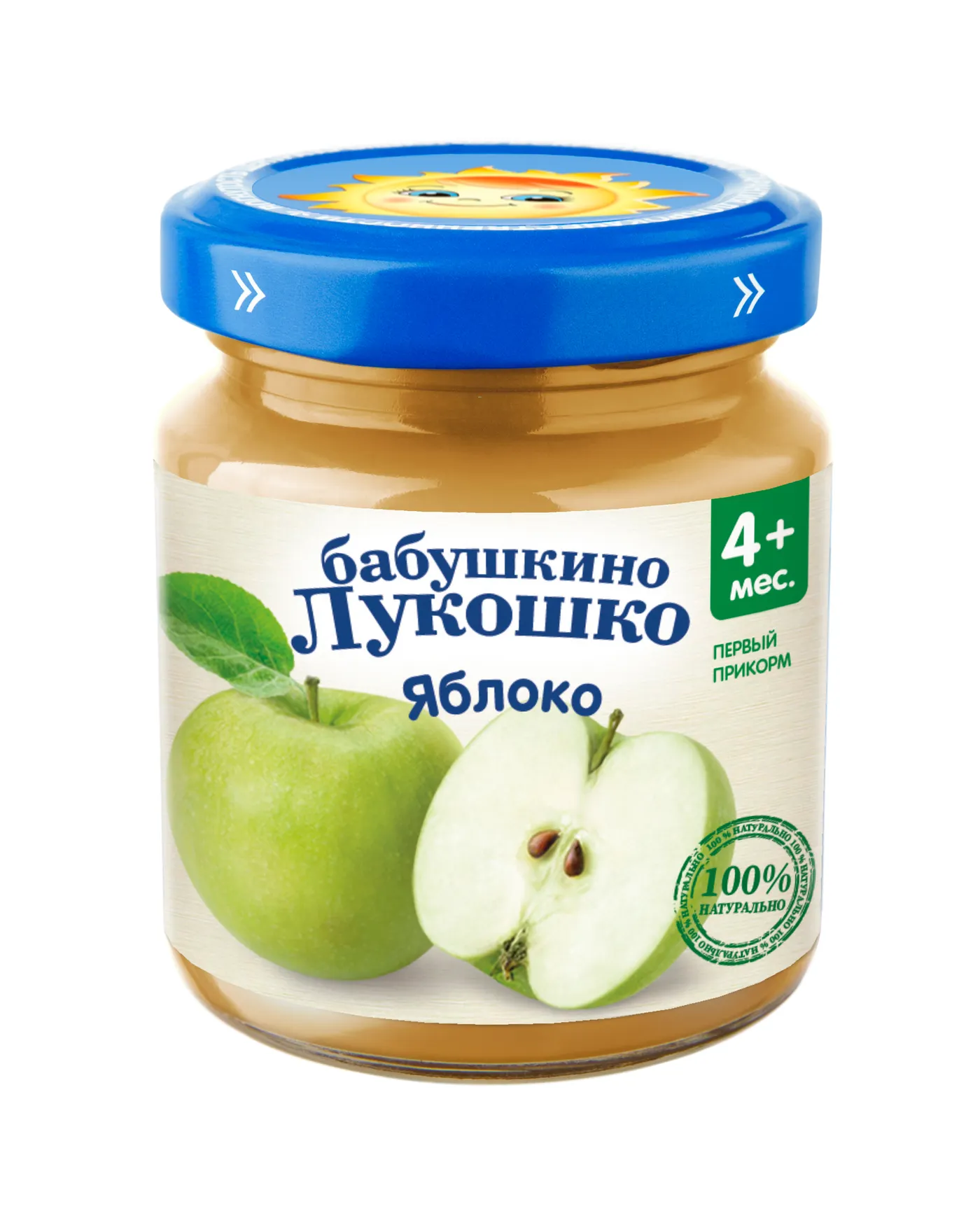 Пюре Бабушкино лукошко Яблоко с 4 мес 100г