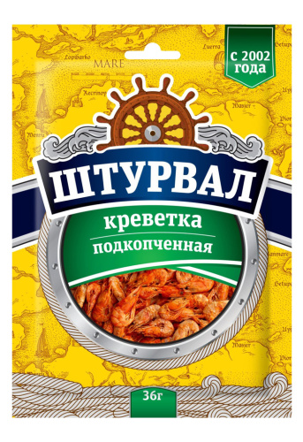 Креветка Штурвал Подкопченая сушеная 36г