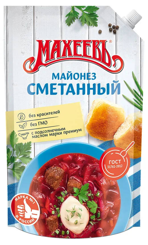 Майонез Махеевъ Сметанный 50,5%  770г
