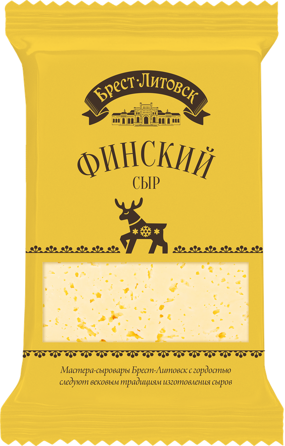 Сыр полутвердый БРЕСТ-ЛИТОВСК Финский 45% 200г