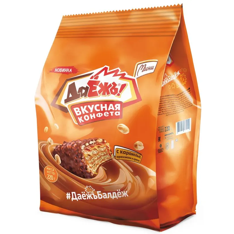 Конфеты Essen Даежъ! Мини с карамелью, арахисом криспи 220г