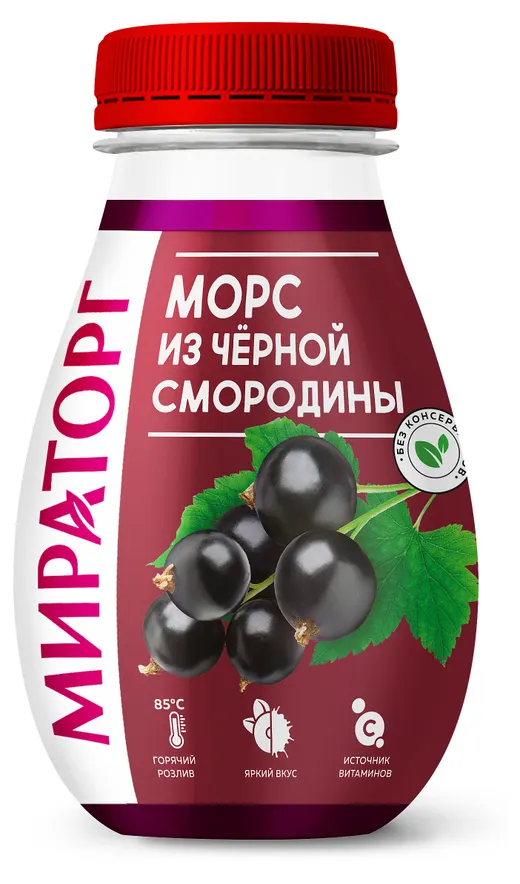 Морс из черной смородины Мираторг 370мл