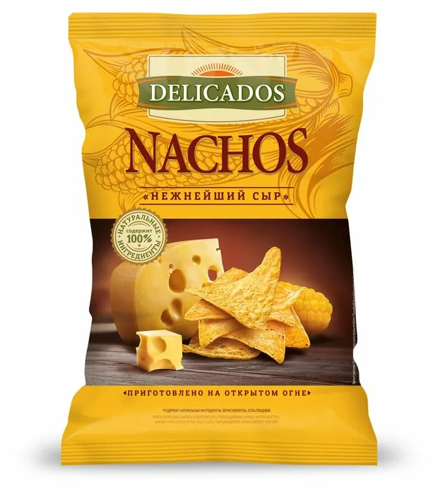 Чипсы Начос Delicados Нежнейший сыр кукурузные 150г